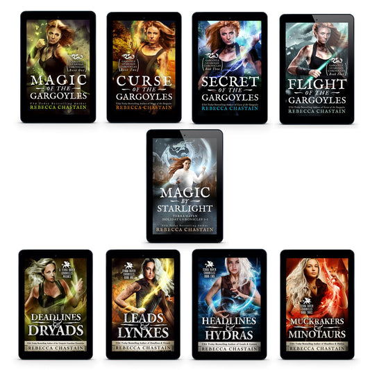 9 ebook covers showing all the books included in the 9-book Terra Haven bundle